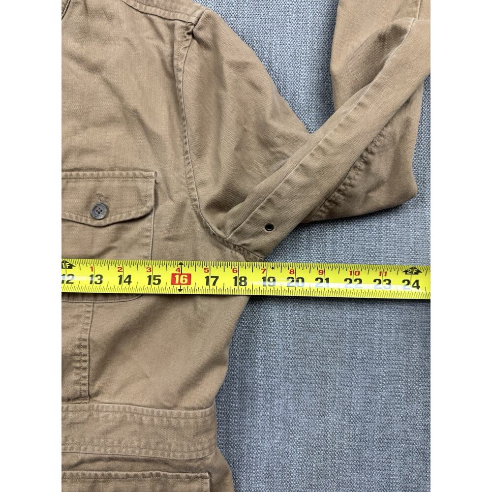 Lauren Ralph Lauren Safari Utility Jacket Womens Medium Tan Cotton Military - Picture 7 of 8